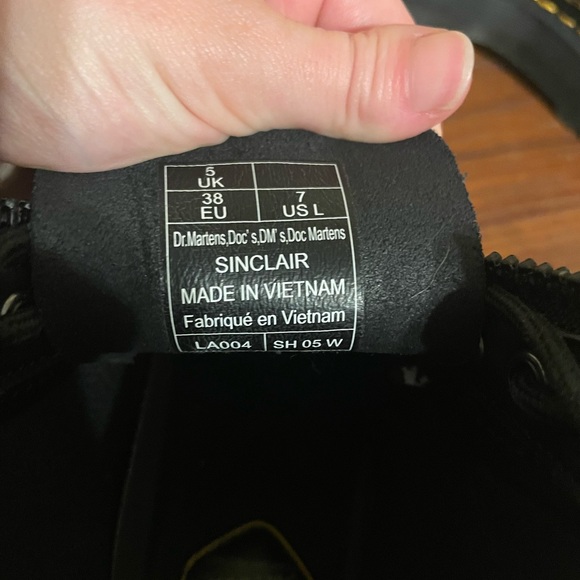 Dr. Martens Sinclair Floral Mashup - Black Floral Combat Boots - Picture 6 of 6